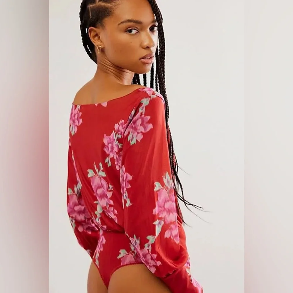 Free People NEW Undercover Printed Bodysuit